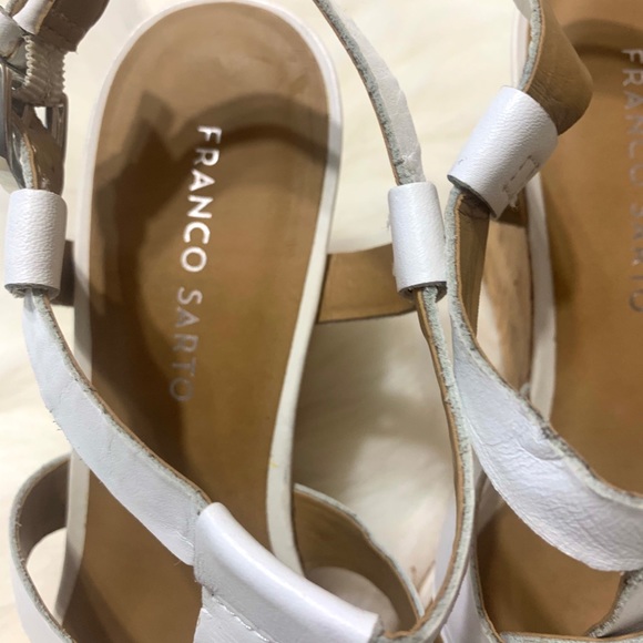 Franco Sarto White Women Sandals - Picture 6 of 11